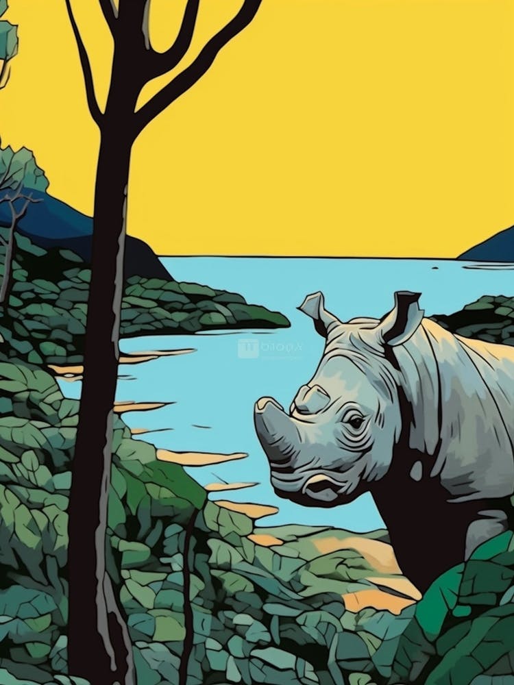 A Rhino In The Bushes 2