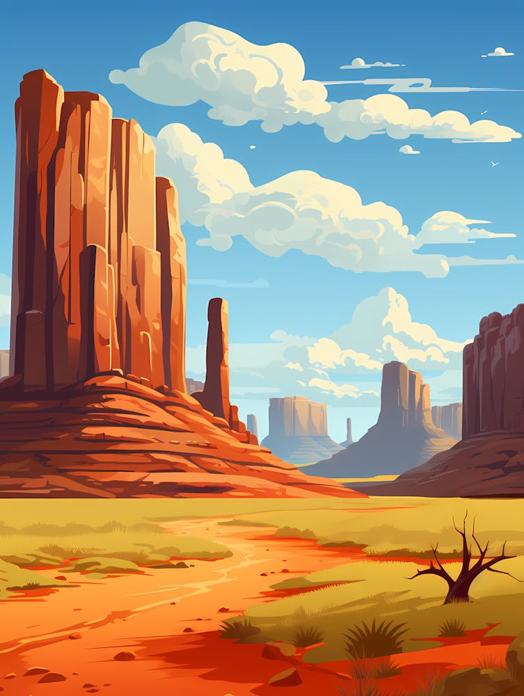 Landscape In The Desert