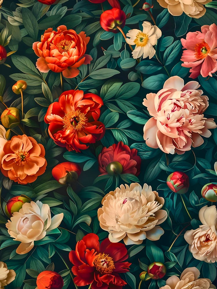 Peonies Wallpaper
