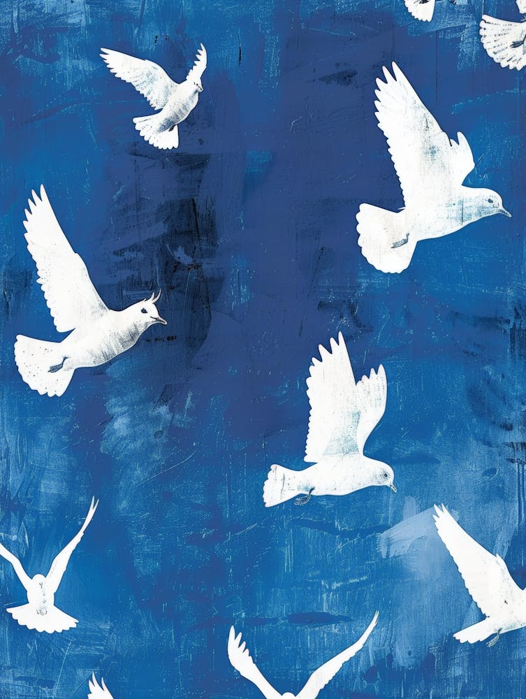Doves In Flight 2