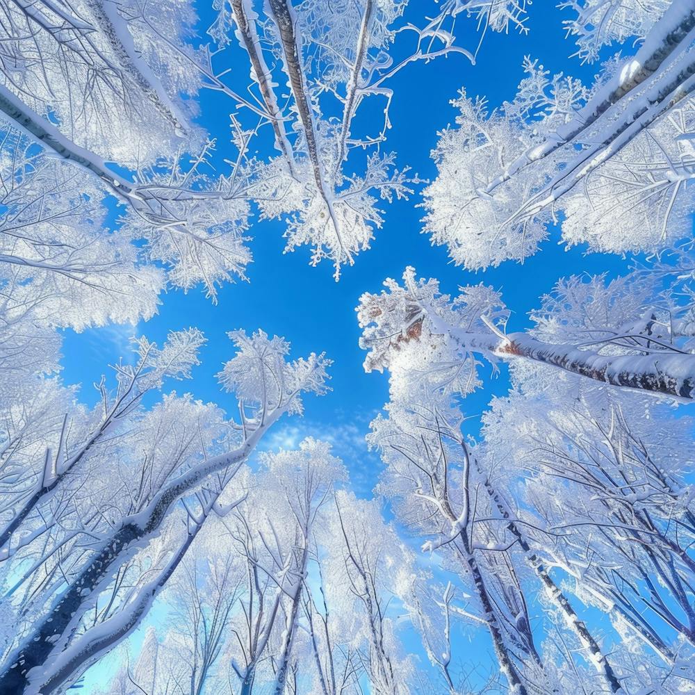 Winter Trees In The Snow Photo