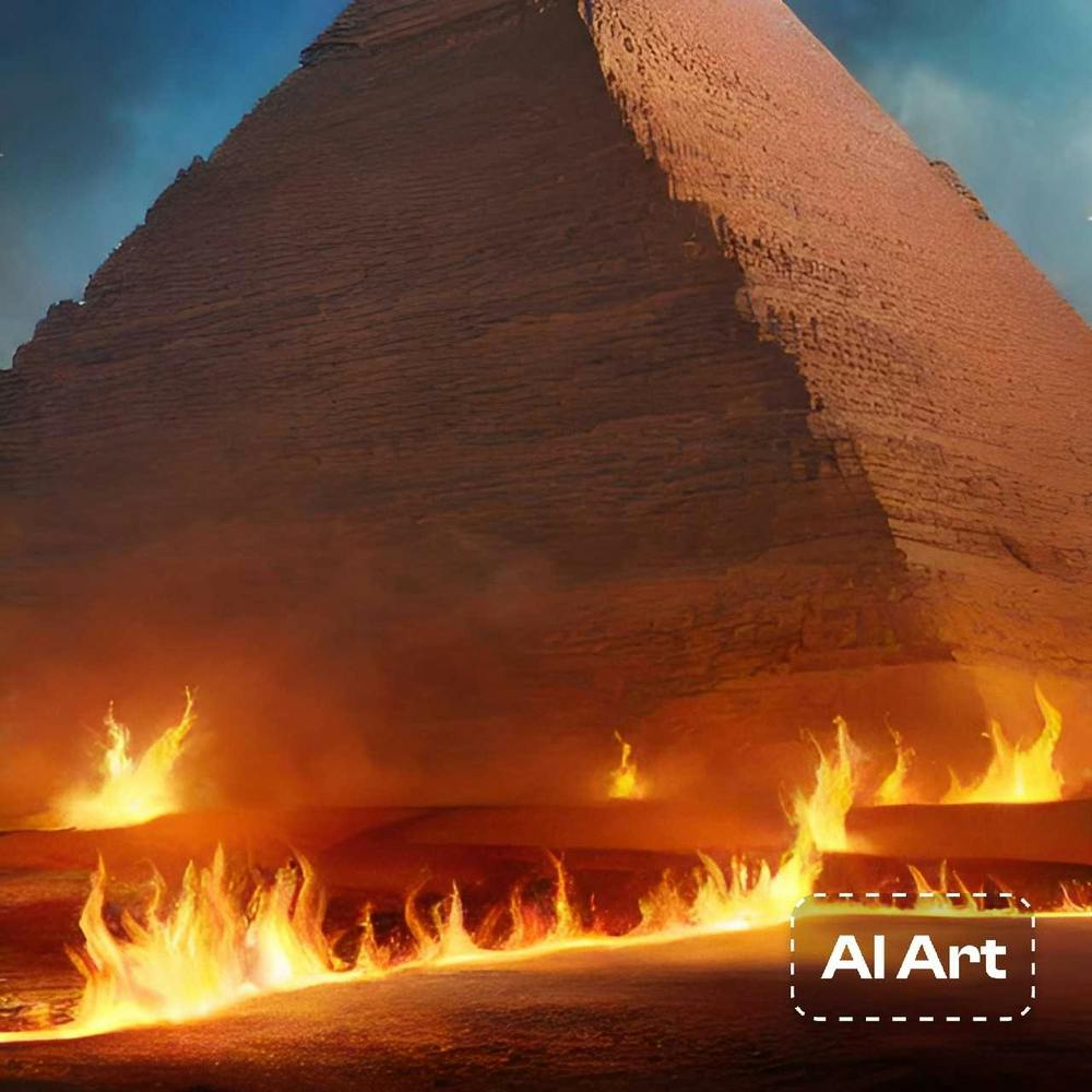 Pyramids fire