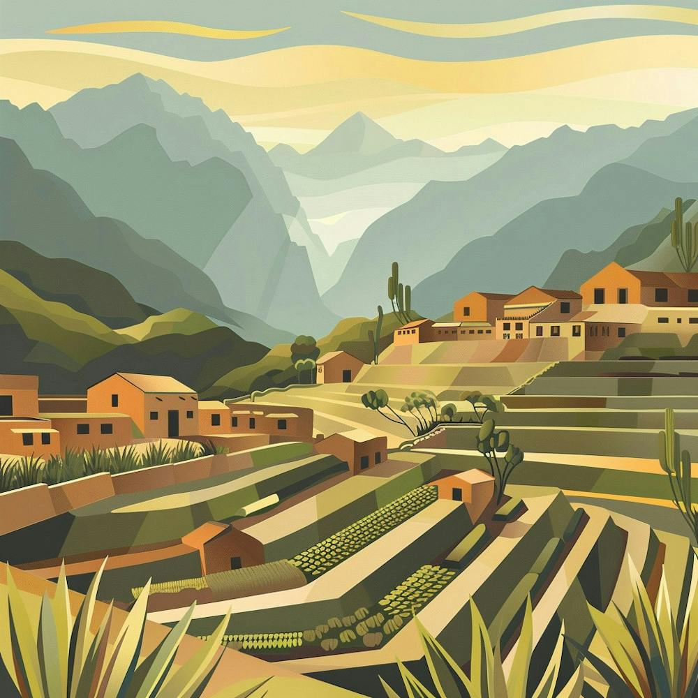 Village In The Mountains 1