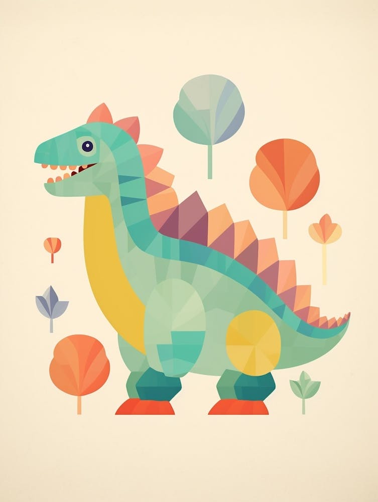 Colourful Dinosaur Nodosaurus 3