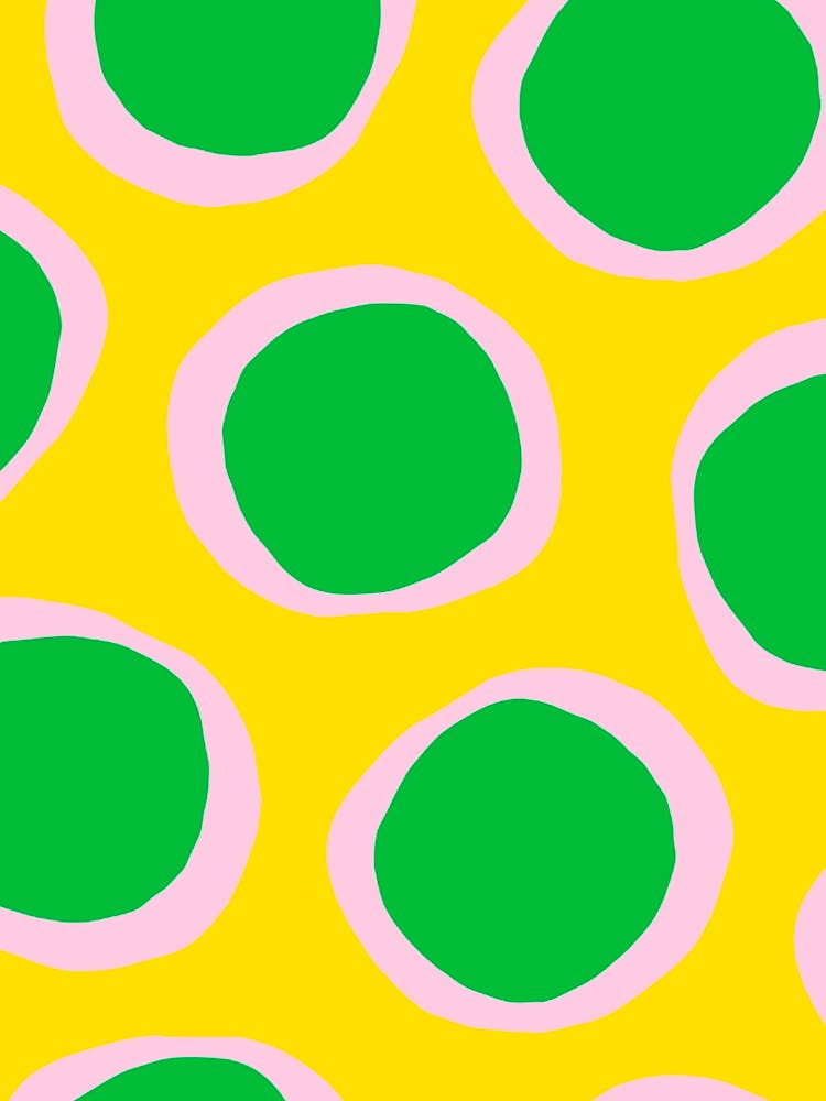 Green And Pink Circles 1