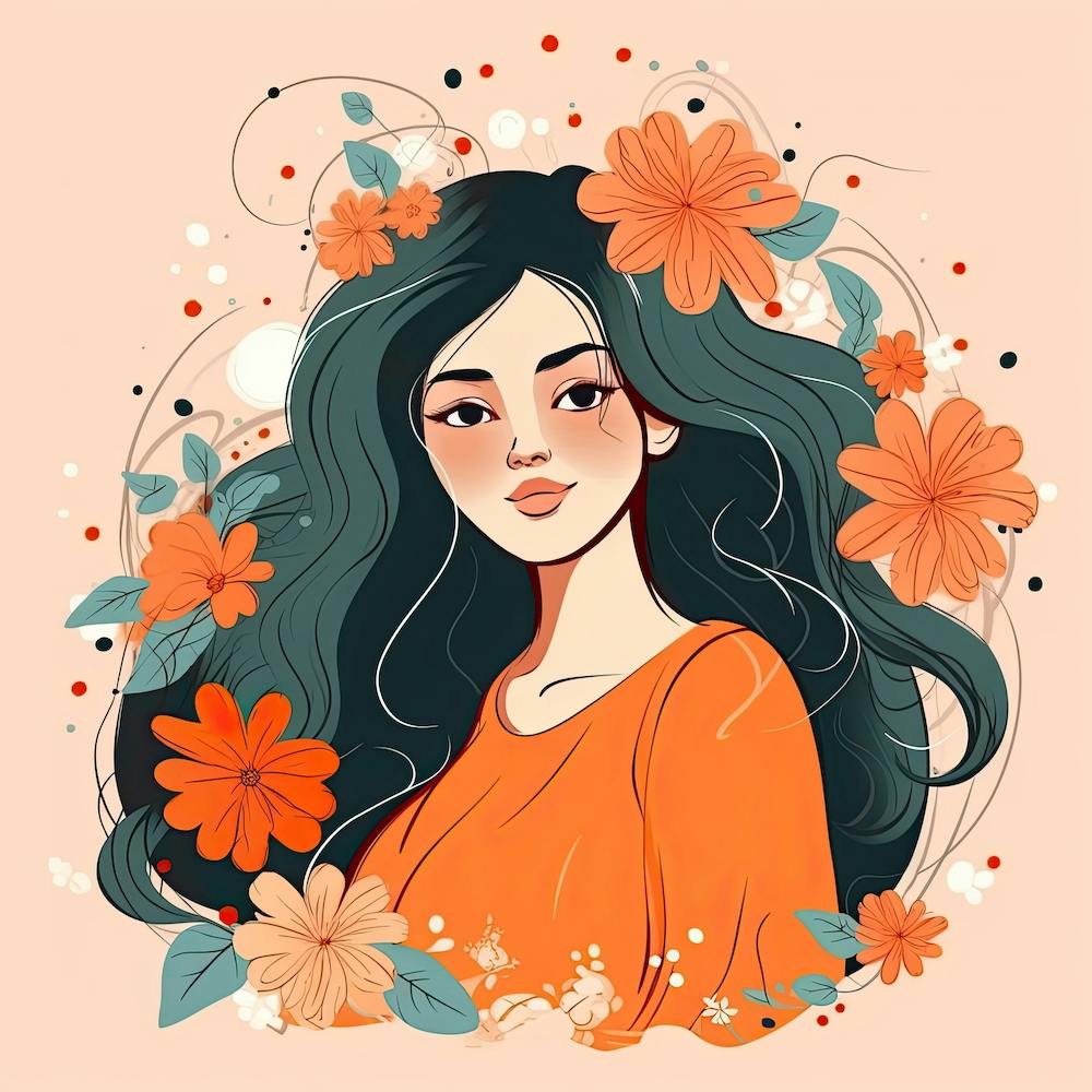 Bloom Body Art Girl Surrounded By Flowers And Plants 2
