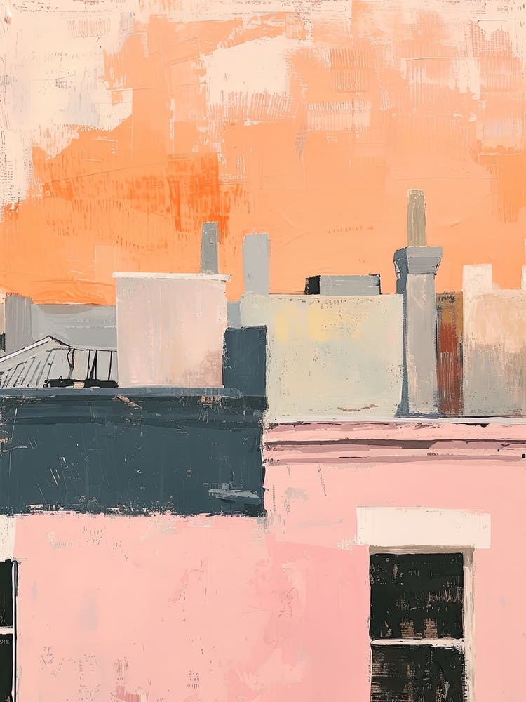 Sydney Rooftops Morning Skyline 2