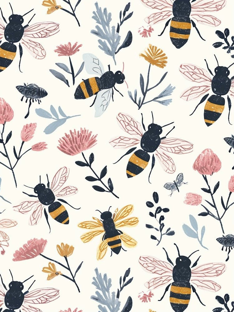 Colourful Insect Illustration Wasp 10