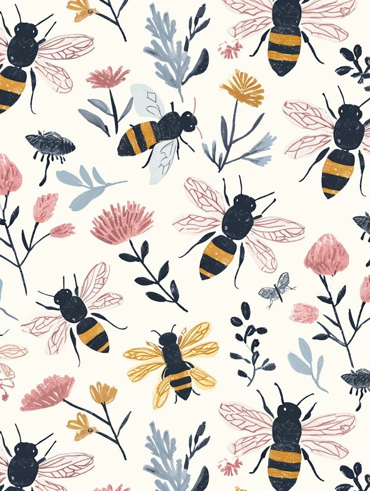 Colourful Insect Illustration Wasp 10