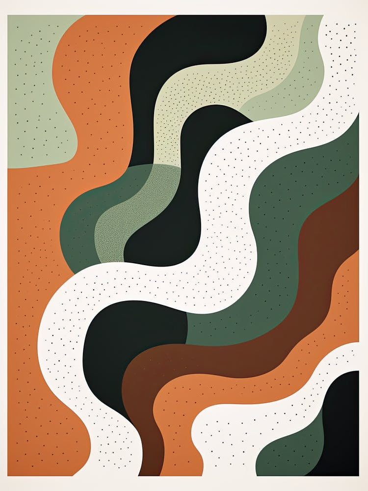 Ethereal Echoes; Risograph Abstract Classics