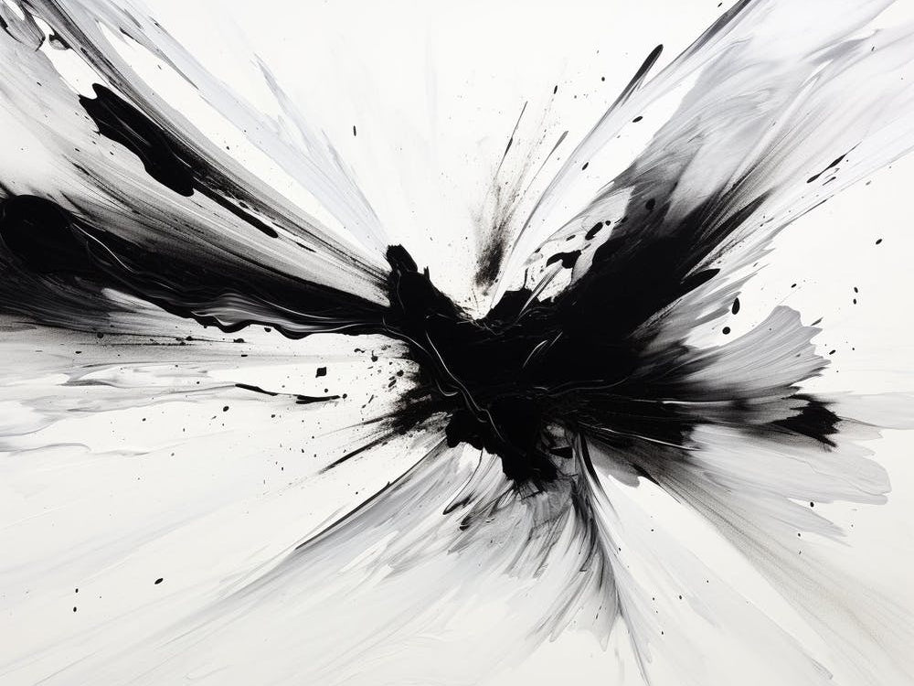 Energy Abstract Black And White 1