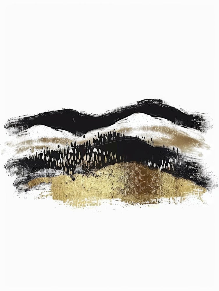 Gold And Black Canvas Print 23