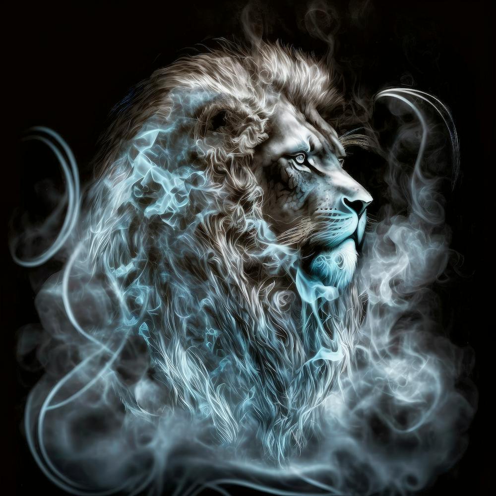 Blue Hue Vape Lion