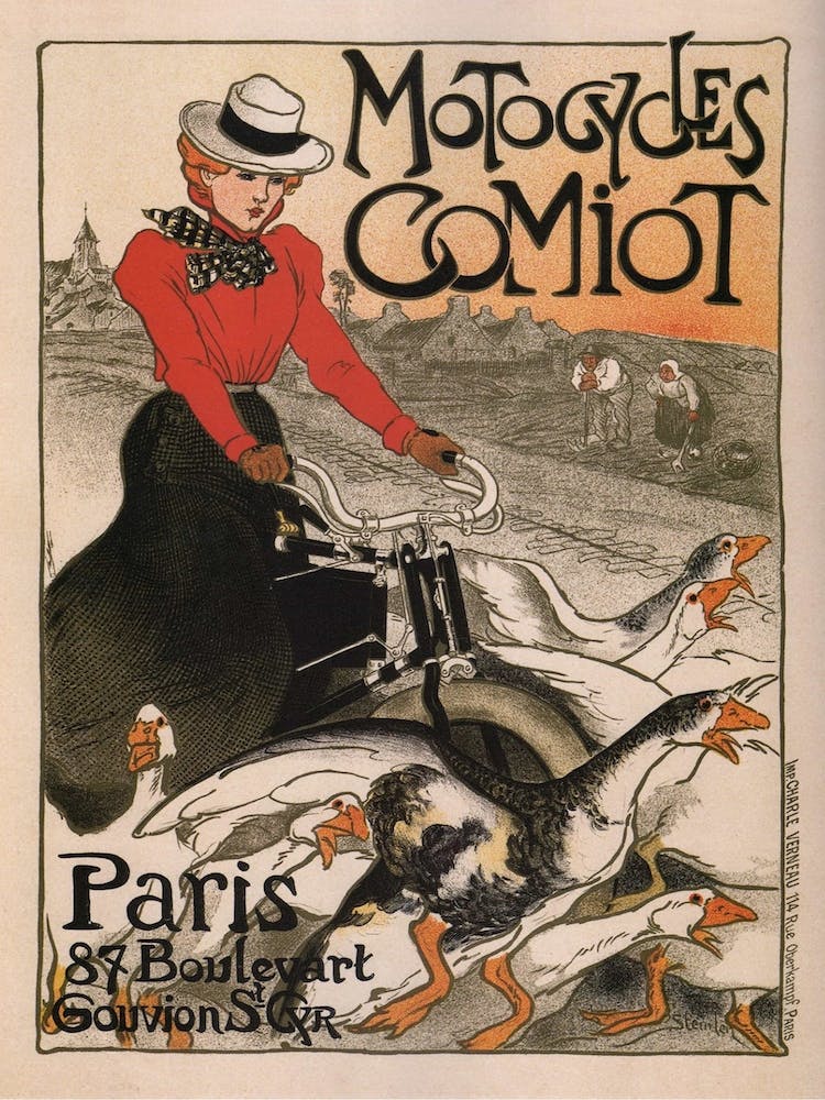 Vintage French Motorcycle Advert