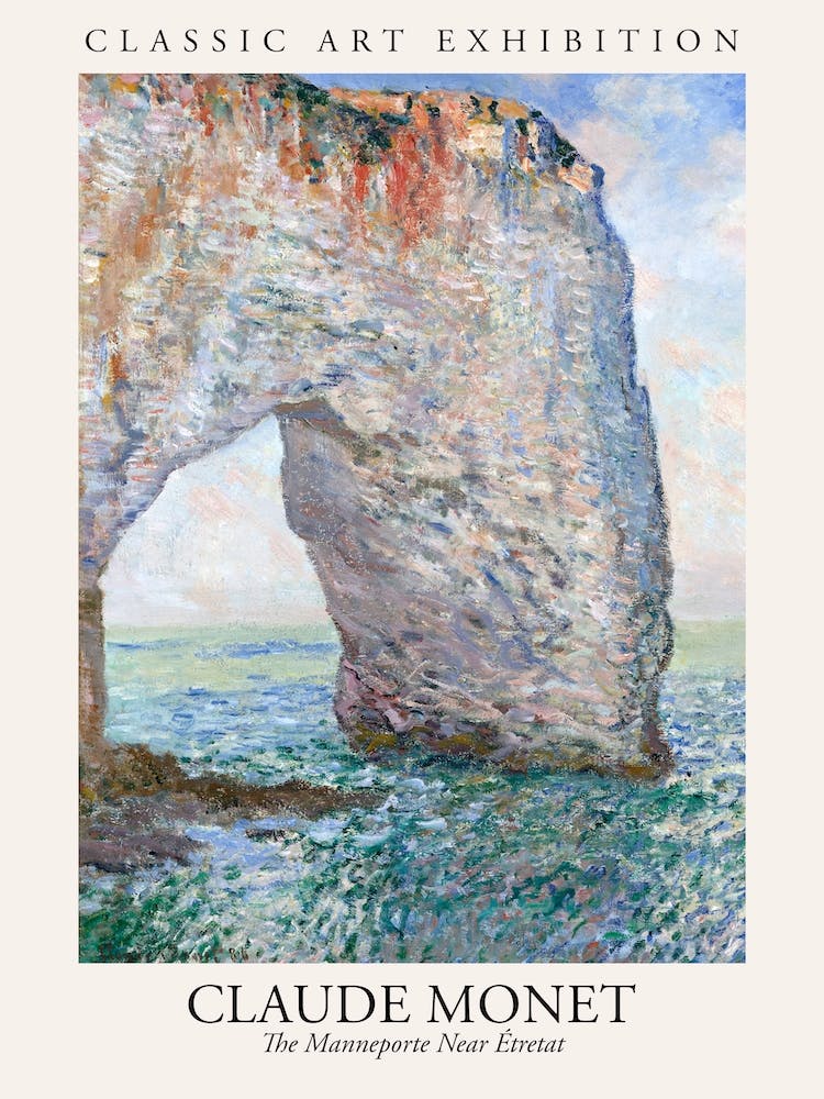 The Manneporte Near Eetretat, Claude Monet Poster