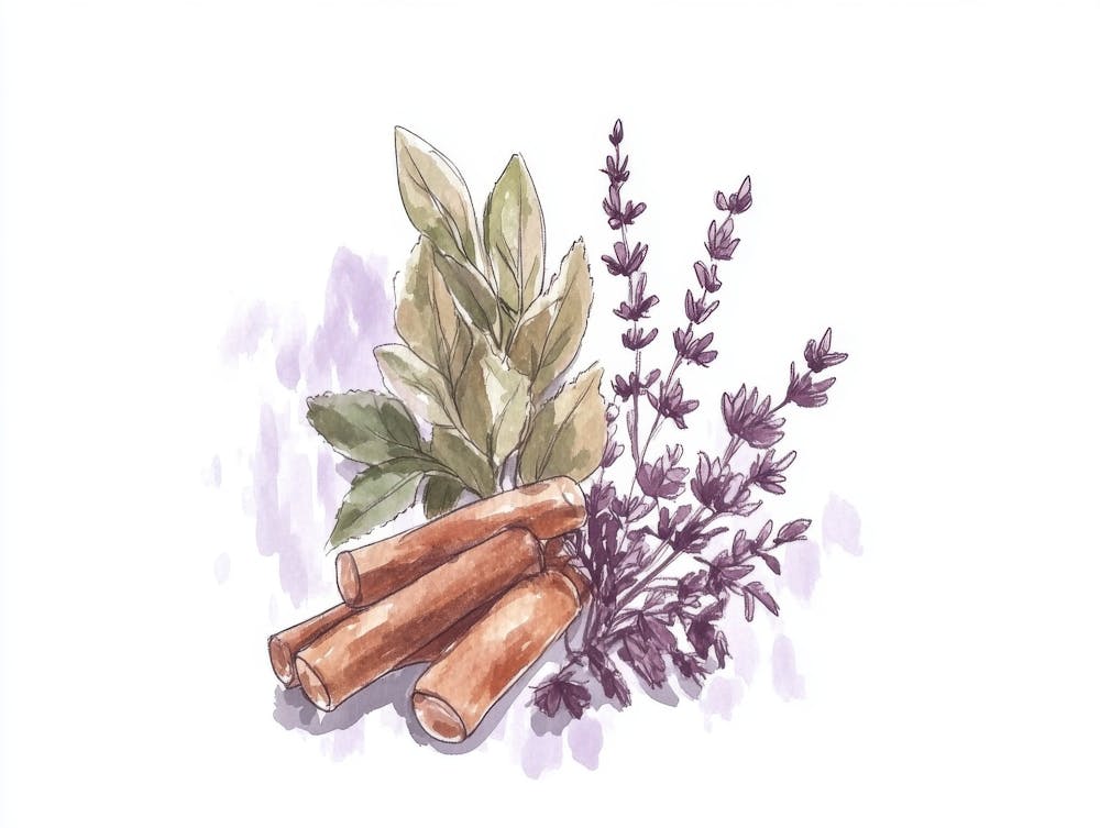 Watercolor Of Lavender