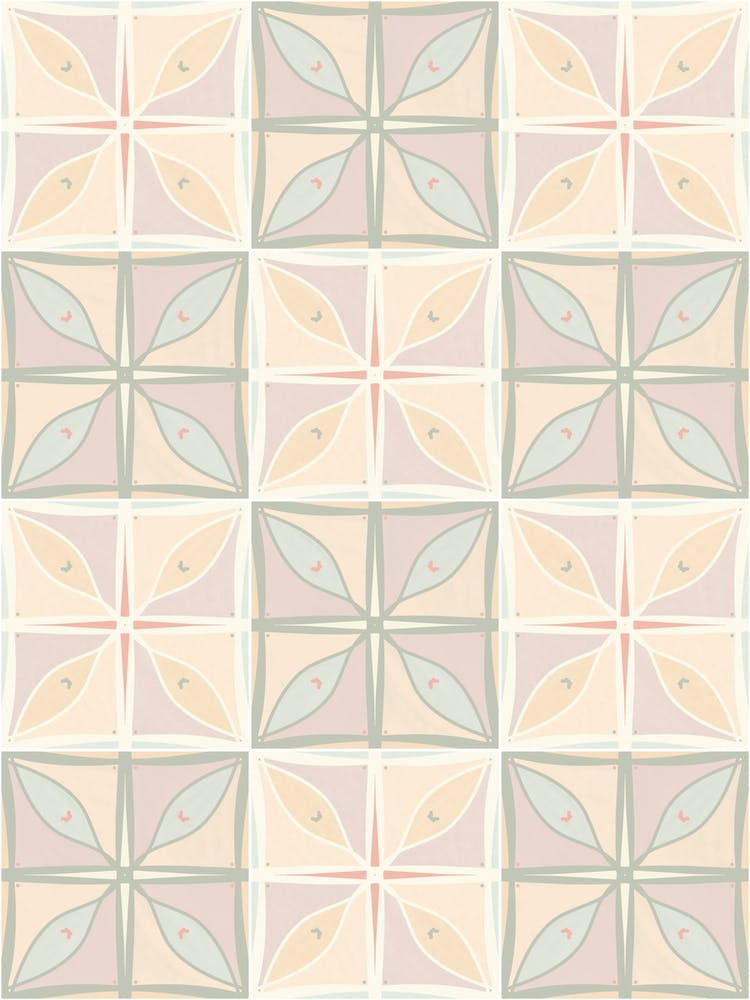 Old Style Pastels Kitchen Tiles