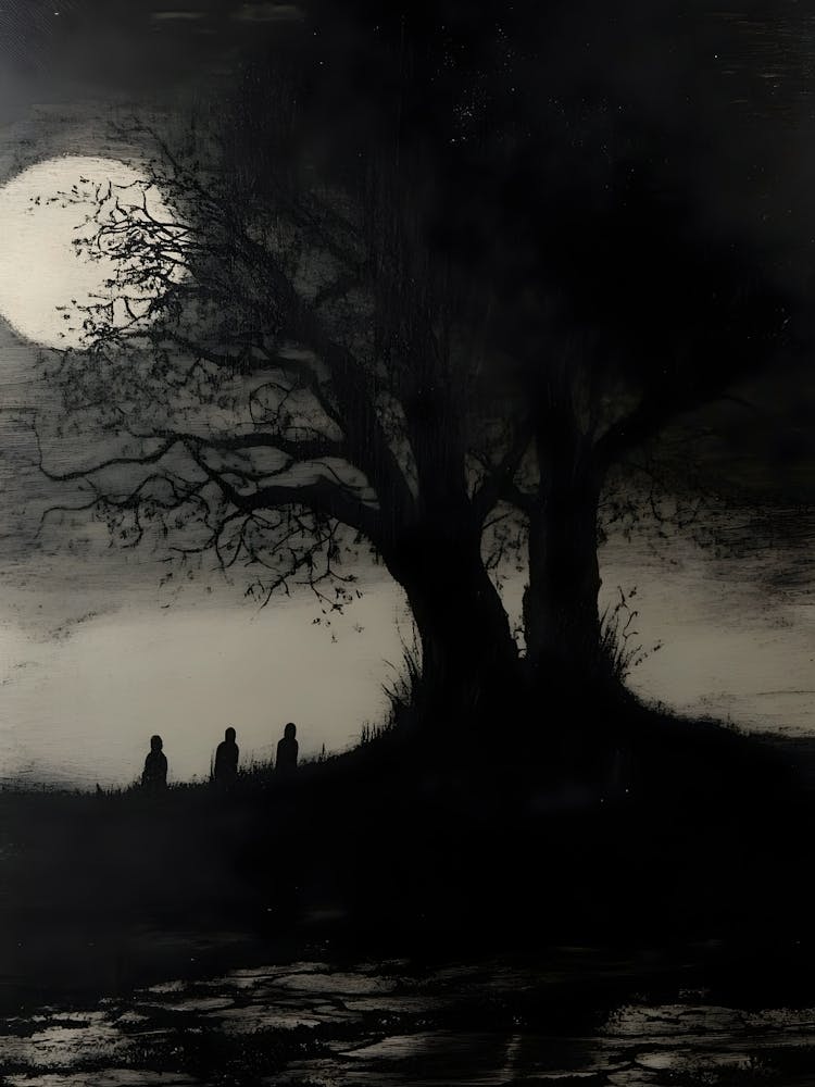 Dark Gothic Moonlight Walk