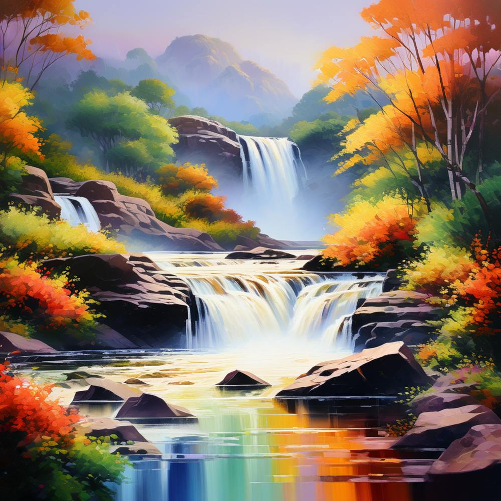 Waterfall Painting