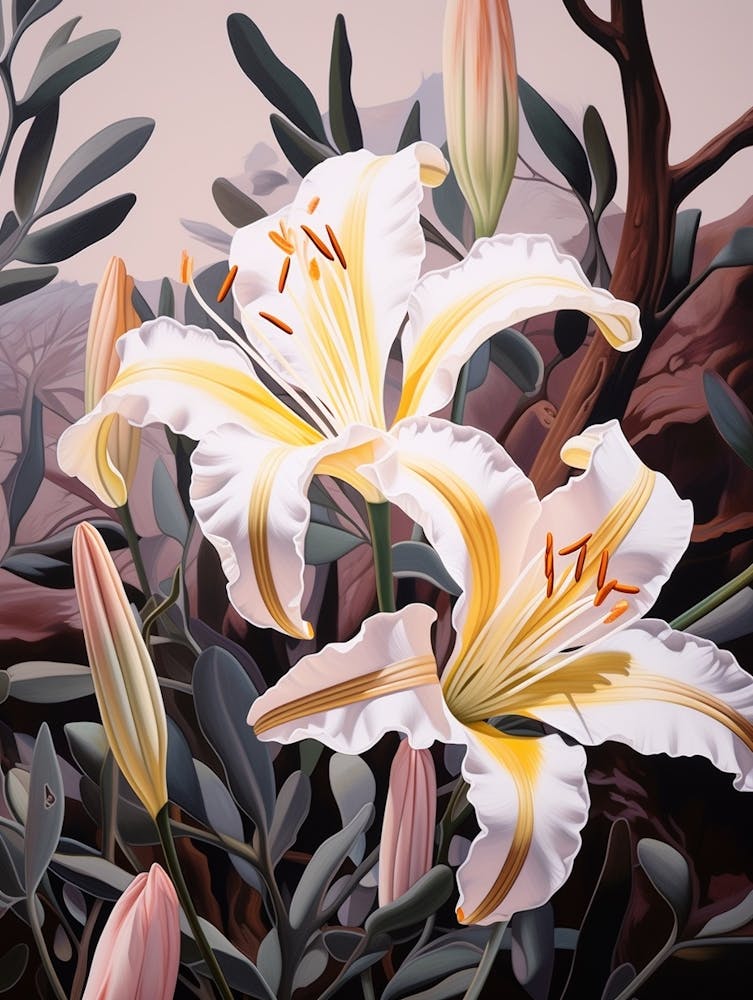 Lily 2 Peinture de Fleur