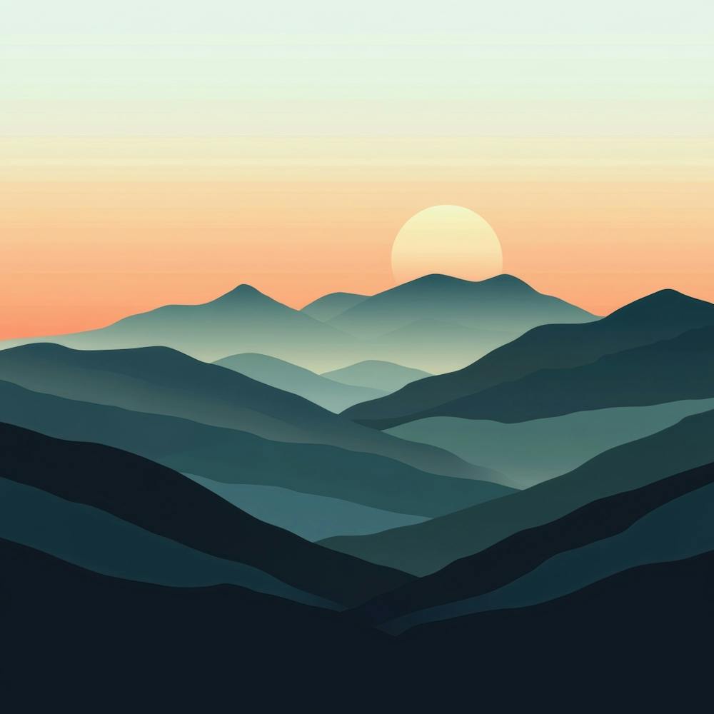 Sunset In The Mountains 12