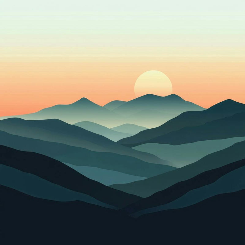 Sunset In The Mountains 12