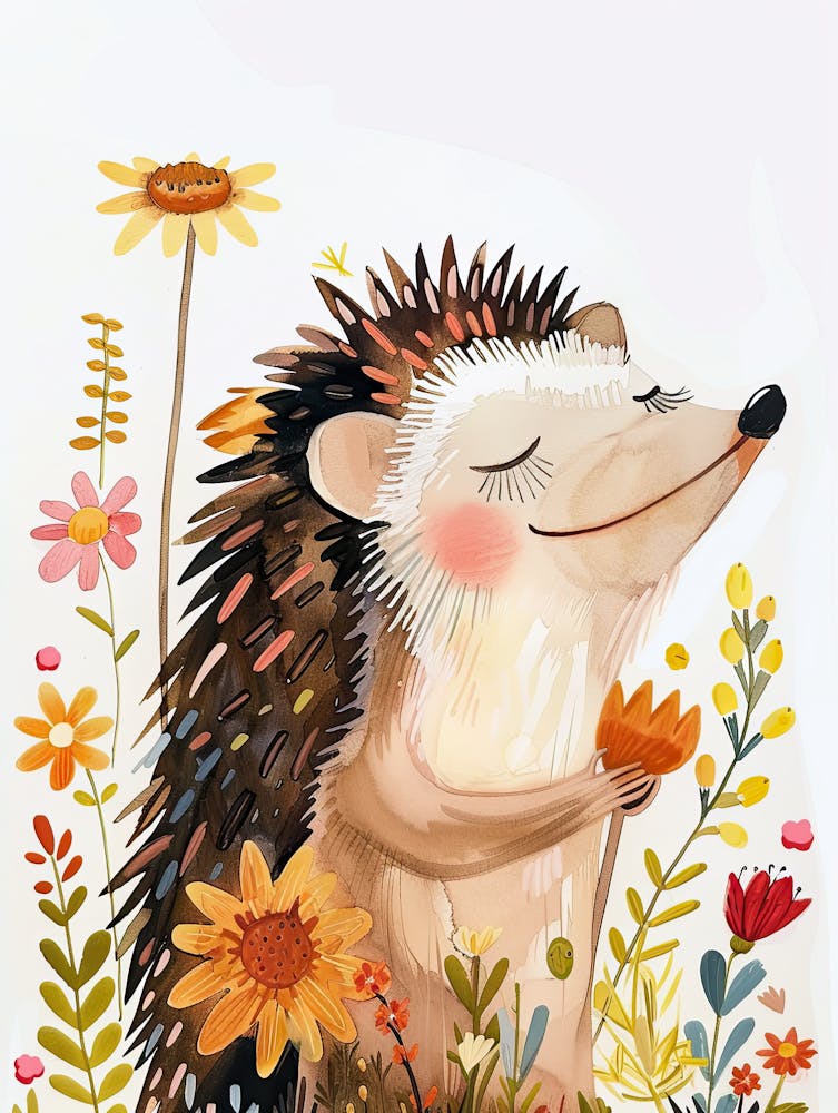 Charming Hedgehog Children Prints & Kids Posters