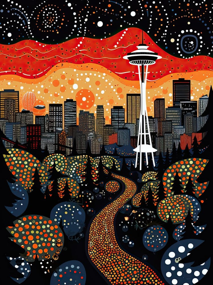 Vancouver, Illustration In The Style Of Pop Art 4