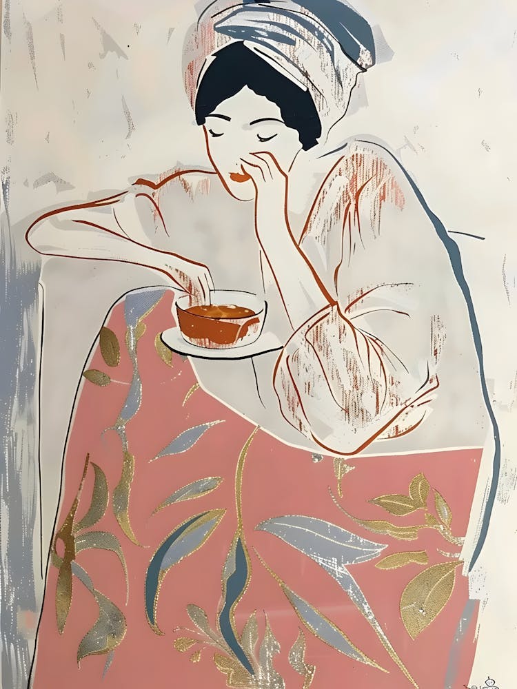 Asian Woman Eating
