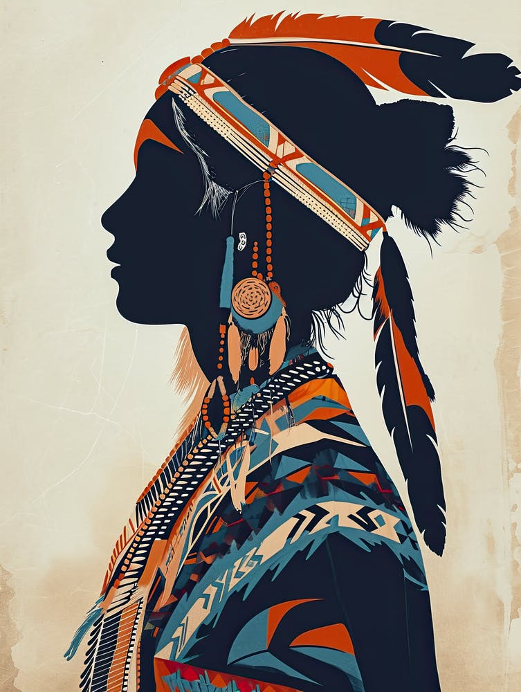 Osage Origins In Abstract Art ! Native American Art