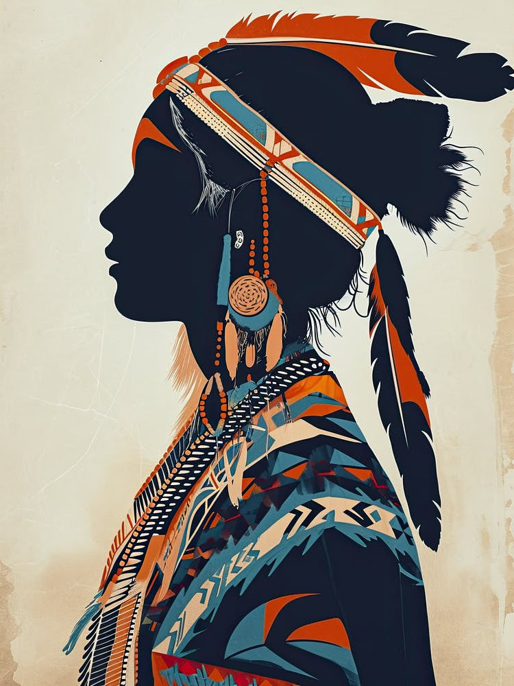 Osage Origins In Abstract Art ! Native American Art