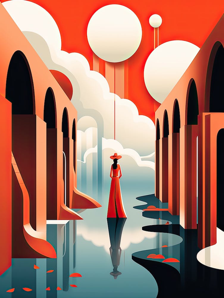 Woman In A Red Dress