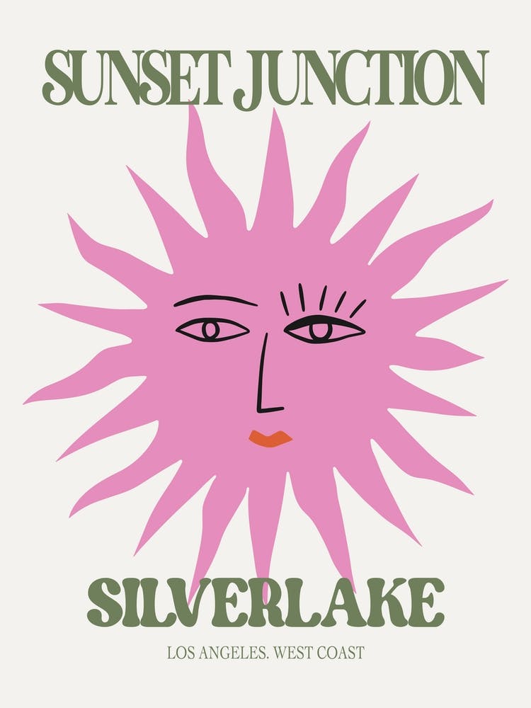 Sunset In Silverlake California