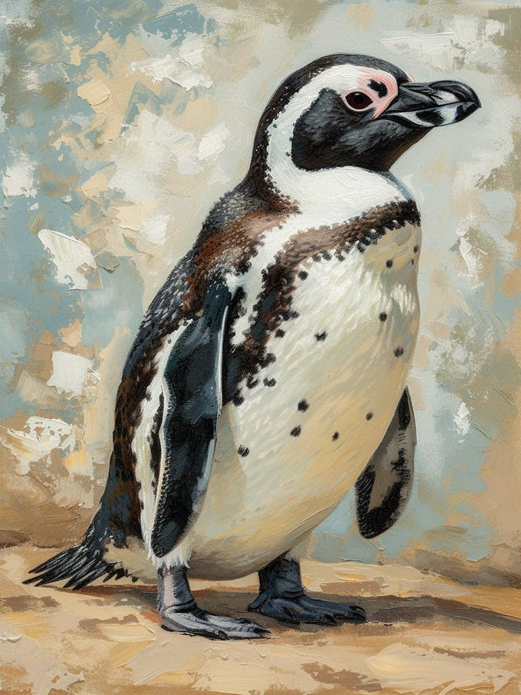 African Penguin Isabela Island Oil Painting 1