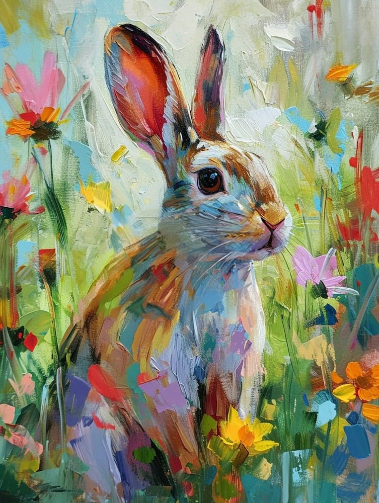 Argente Rabbit Painting 2