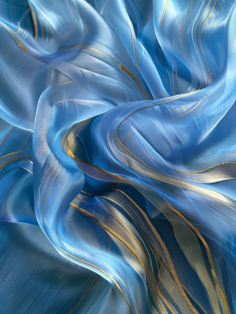 Abstract - Blue And Gold 1