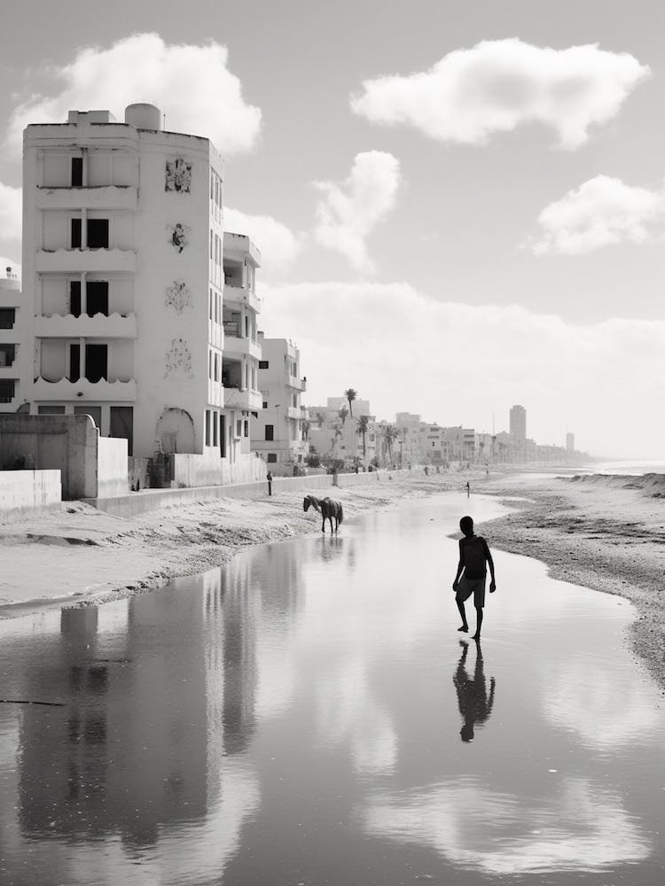 Casablanca, Morocco, Mediterranean Black And White Photography Analogue 4
