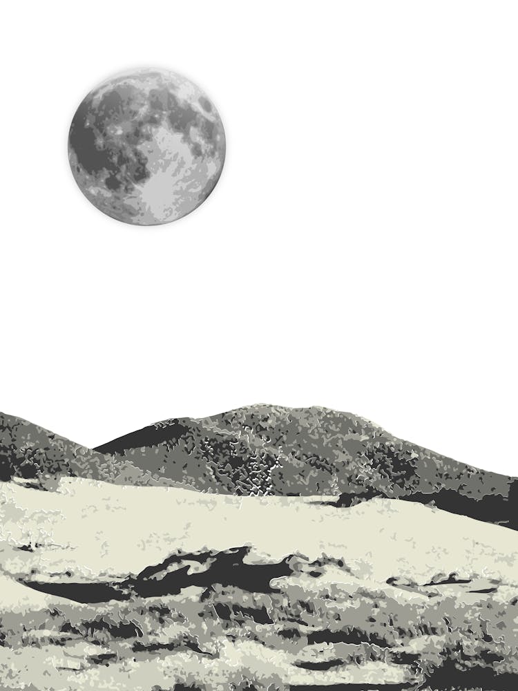 Moon Over The Desert