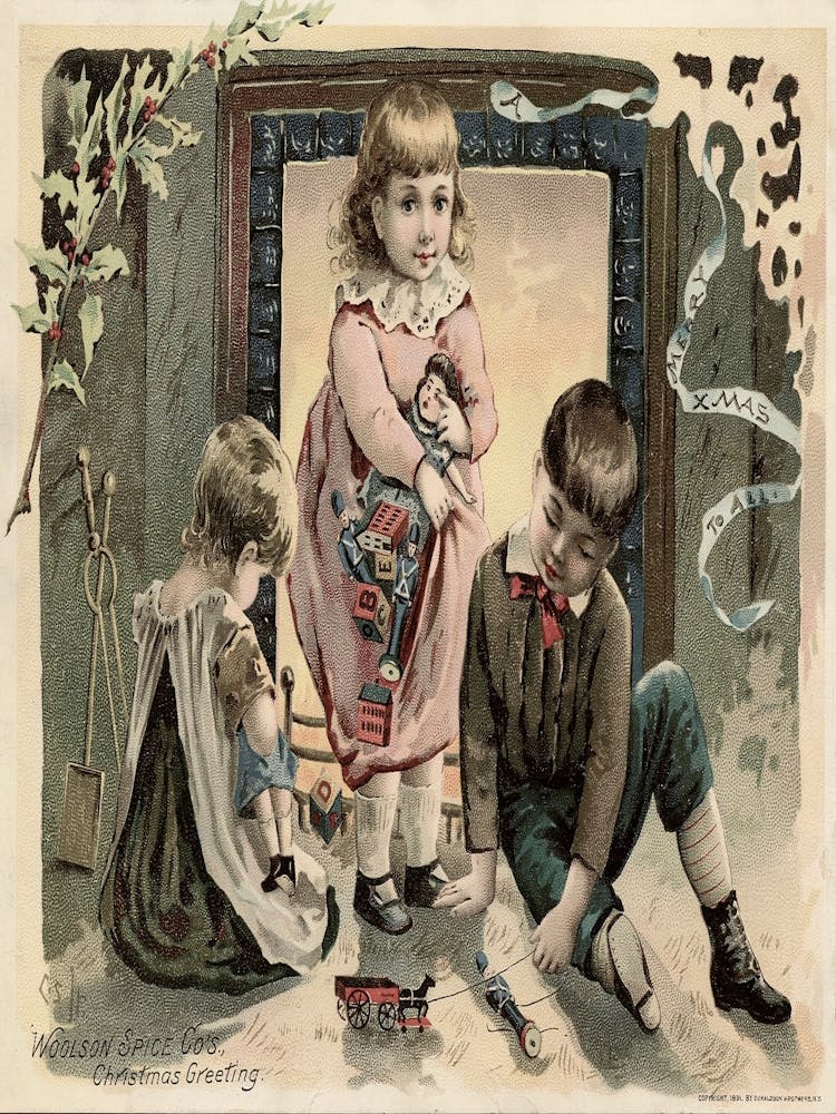 Children Playing In The Snow 1