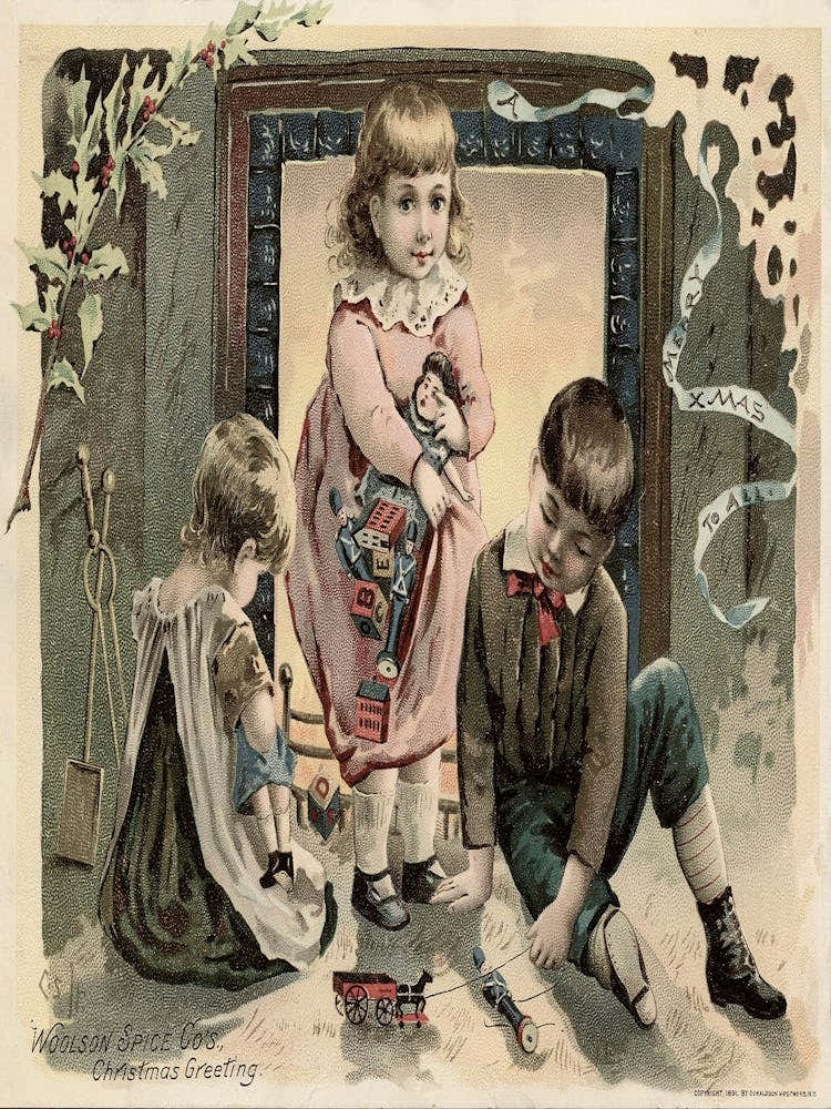 Children Playing In The Snow 1