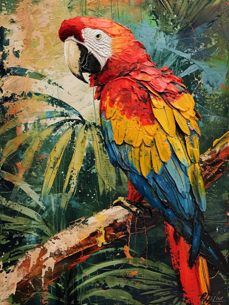 Parrot Brushstrokes 4