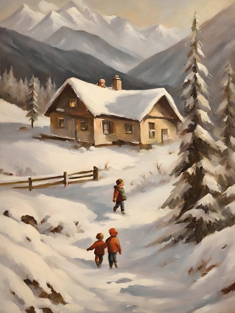 Children In The Snow 1