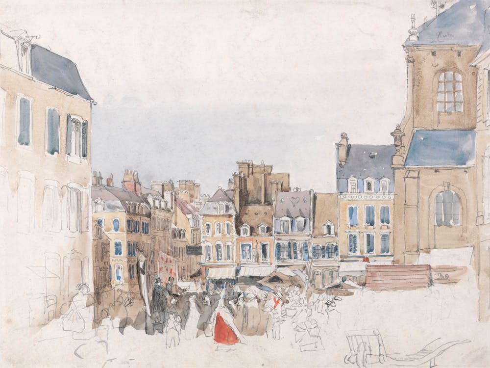 A French Market Place, David Cox