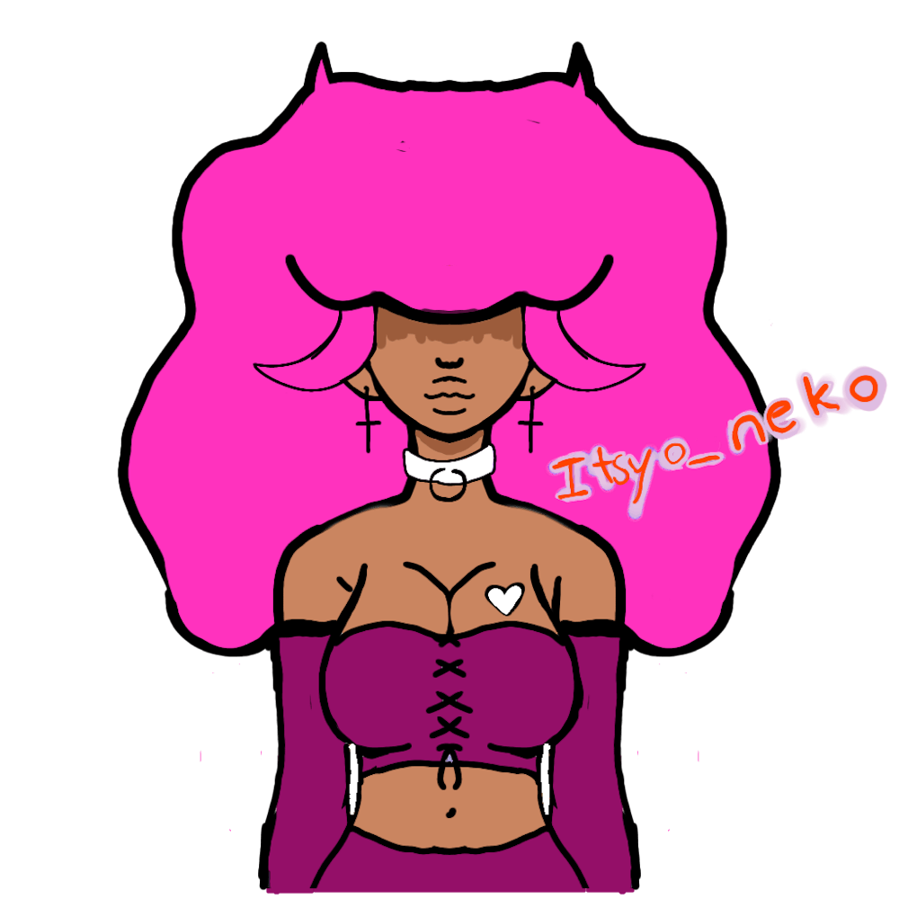 Alien afro girl v4