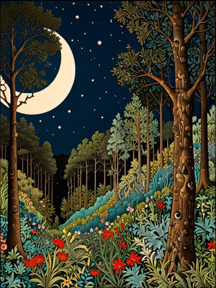 William Morris Night In The Woods 25