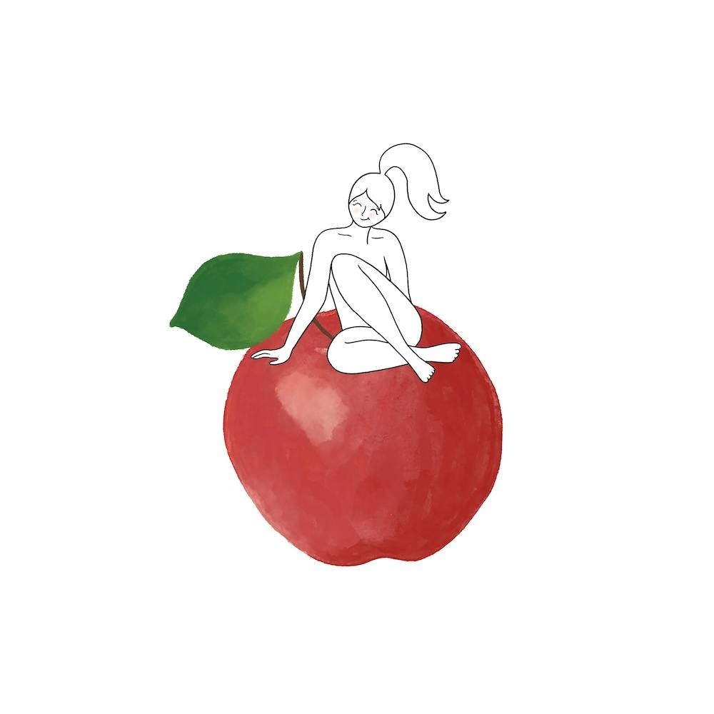 Apple Girl Square