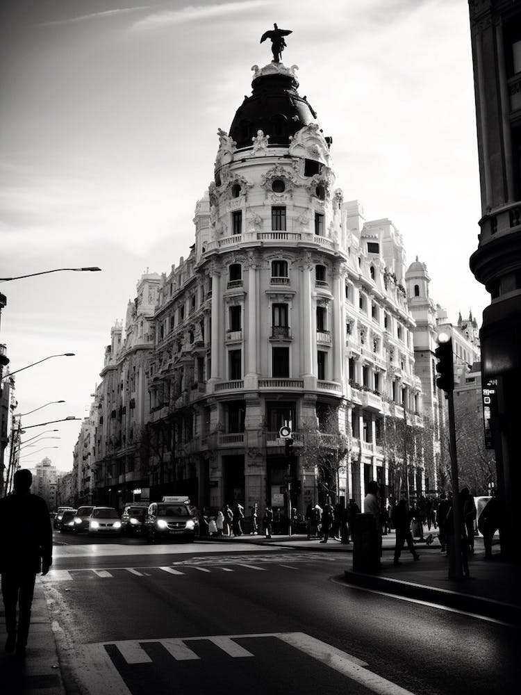 Madrid, Spain, Black And White Analogue Photography 2