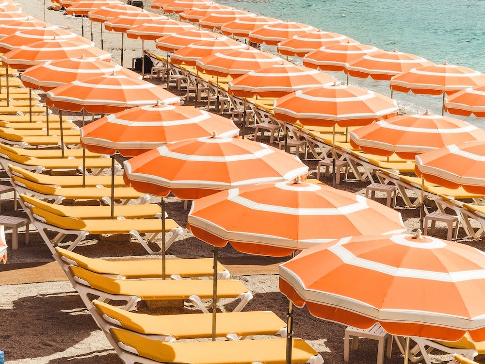 Italian Beach Umbrellas