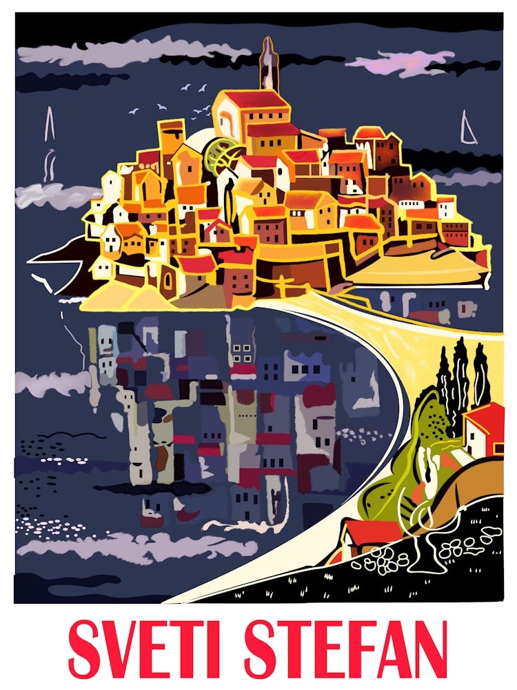 Sveti Stefan, Yougoslavie