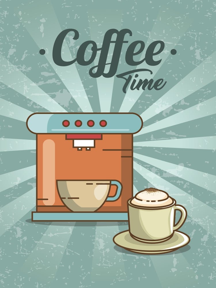 Coffee Time - coffee poster, kitchen wall art 3